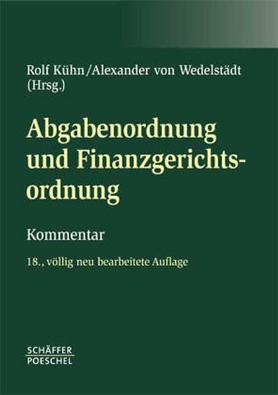 Abgabenordnung. Finanzgerichtsordnung /Nebengesetze