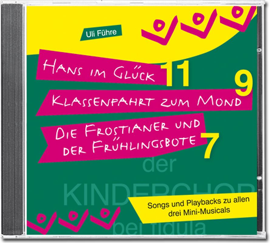 Kinderchor-CD zu drei Mini-Musicals (Songs & Playbacks)