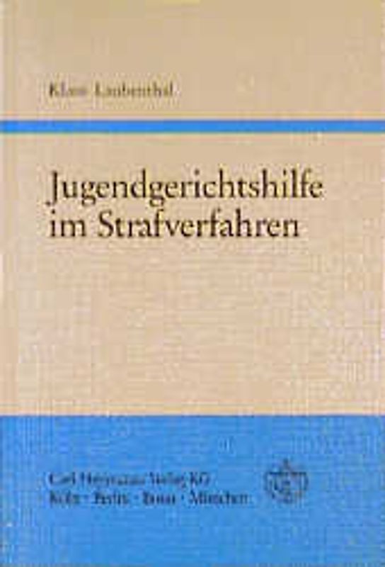 Jugendgerichtshilfe im Strafverfahren