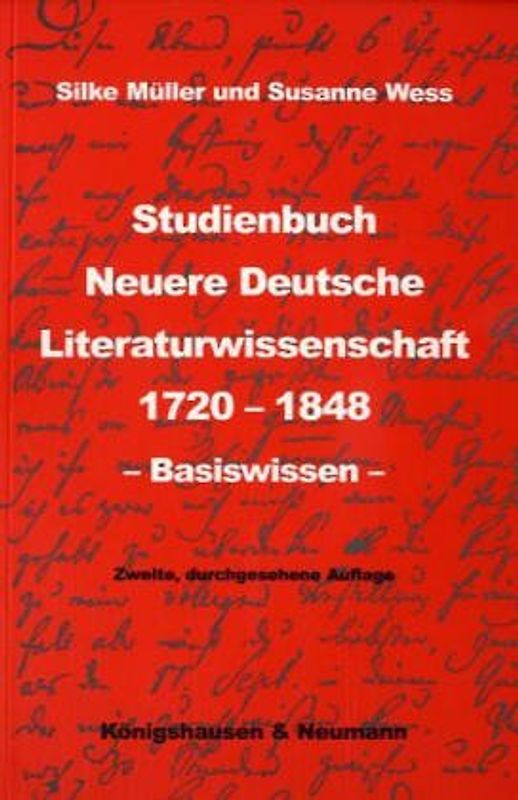 Studienbuch Neuere Deutsche Literaturwissenschaft