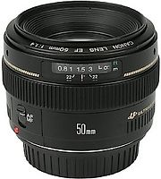 Canon EF 50 mm F1.4 USM 58 mm Filtergewinde (Canon EF Anschluss) schwarz