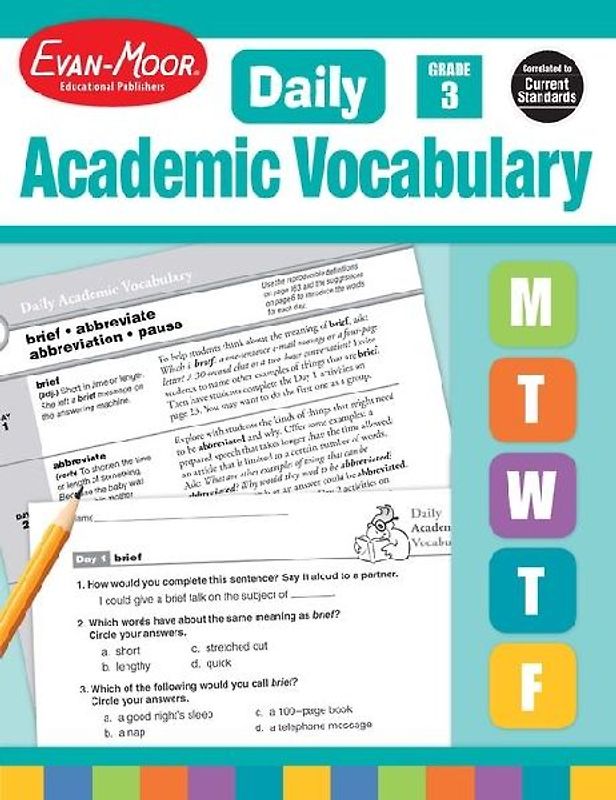 Daily Academic Vocabulary Gr 3 Te