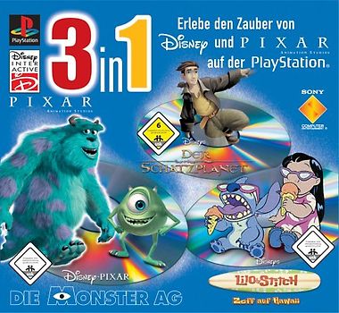Triplepack: Monsters,Lilo & Stitch,Schatzplanet PlayStation 1