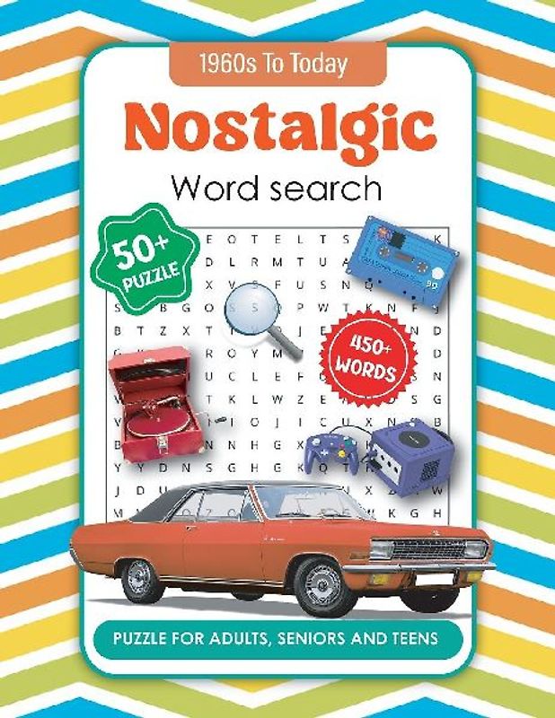 Nostalgic Word Search Book for Adults and Seniors