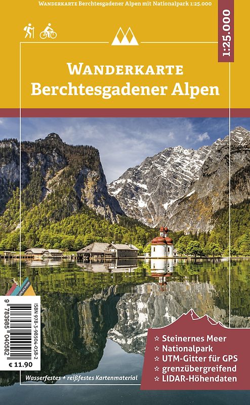 Berchtesgadener Alpen - Wanderkarte 1:25.000