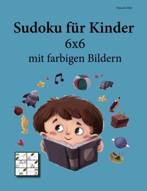 Sudoku für Kinder 6x6 mit farbigen Bildern