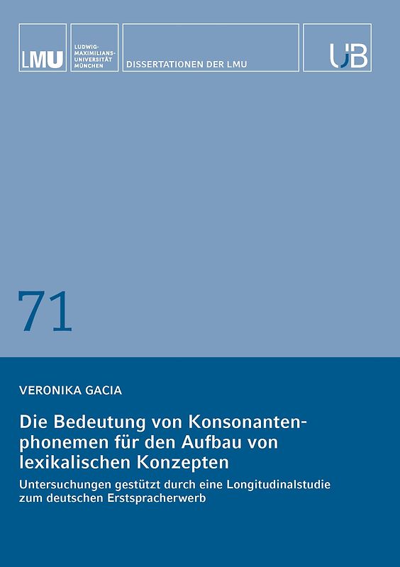 Die Bedeutung von Konsonantenphonemen für den Aufbau von lexikalischen Konzepten