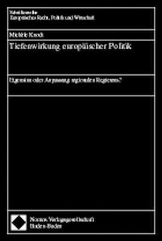 Tiefenwirkung europäischer Politik