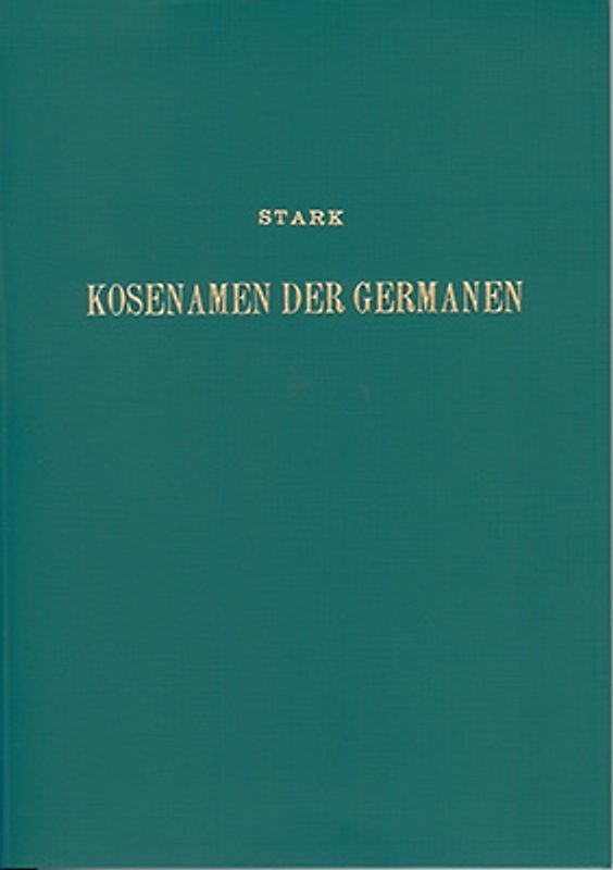 Die Kosenamen der Germanen