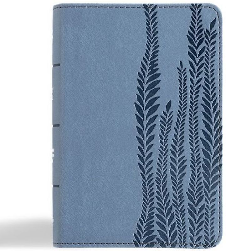 CSB Large Print Compact Reference Bible, Digital Study Edition, Slate Leathertouch