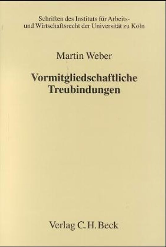 Vormitgliedschaftliche Treubindungen