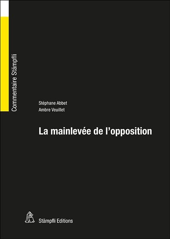 La mainlevée de l'opposition