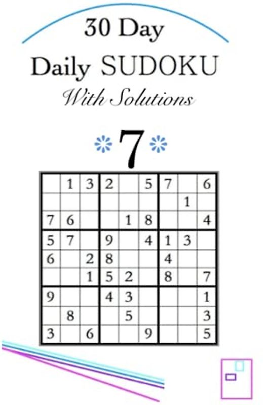 30 Day Daily Sudoku With Solutions 7