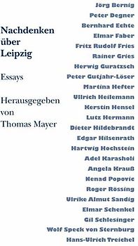 Nachdenken über Leipzig II