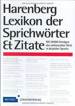 Harenberg Lexikon der Sprichwörter & Zitate