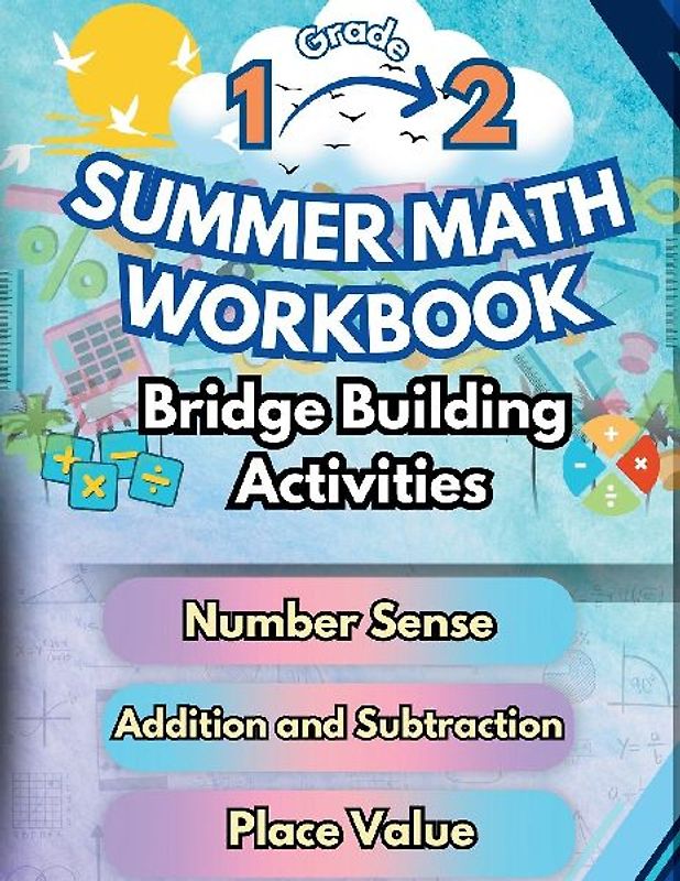 Summer Math Workbook | 1-2 Grade Bridge Building Activities