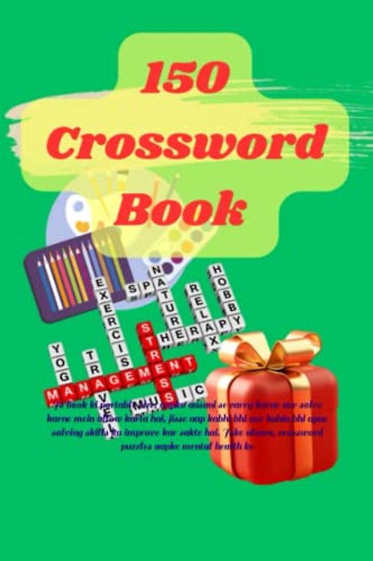 Crossword game Book: Is book ki portable size, aapko aasani se carry karne aur solve karne mein allow karta hai, jisse aap kabhi bhi aur kahin bhi ... crossword puzzles aapke mental health ke
