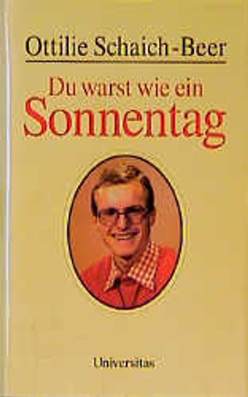 Du warst wie ein Sonnentag