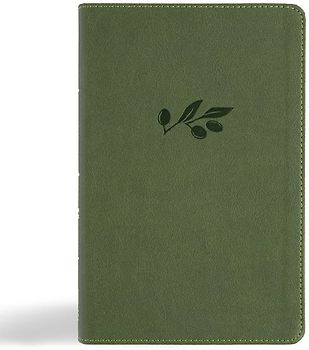 CSB Large Print Personal Size Reference Bible, Digital Study Edition, Olive Leathertouch, Indexed