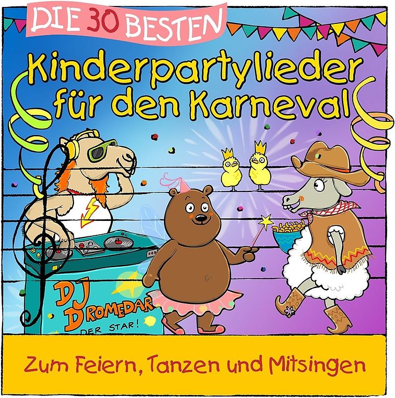 Die 30 besten Kinderpartylieder für den Karneval