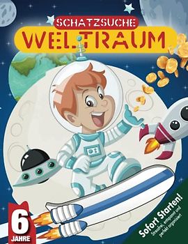 Weltraum Schatzsuche Kindergeburtstag ab 6 Jahren: Findet den Schatz im Weltall und lüftet das Geheimnis des Planeten Erde 9! Sofort startklare Schnitzeljagd. (Bravo Schatzsuche)
