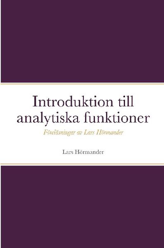 Introduktion till analytiska funktioner