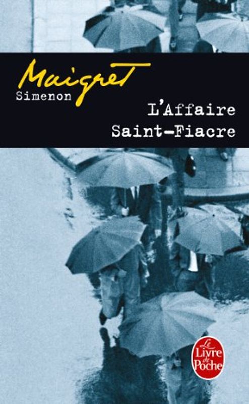 L'affaire Saint-Fiacre (Ldp Simenon) - Simenon, Georges