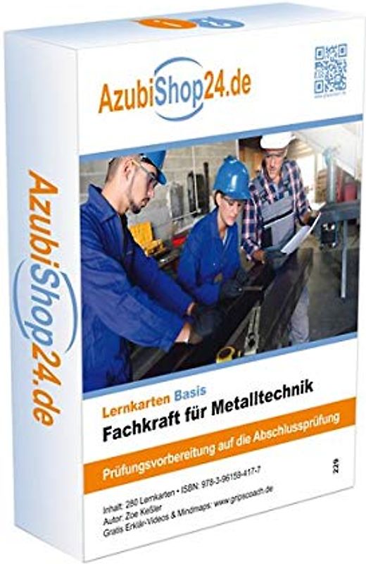 Fachkraft für Metalltechnik. Prüfung Lernkarten