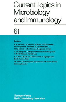 Current Topics in Microbiology and Immunology / Ergebnisse der Mikrobiologie und Immunitätsforschung