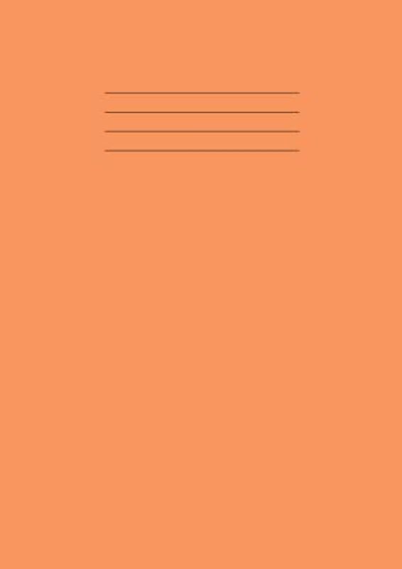 Exercise Book: 8mm Ruled With Margin | Exercise Books A4 Lined | A4, 100 Pages, 90gsm | A4 Lined Notebook For School, Home & Office Notes Writing - Orange