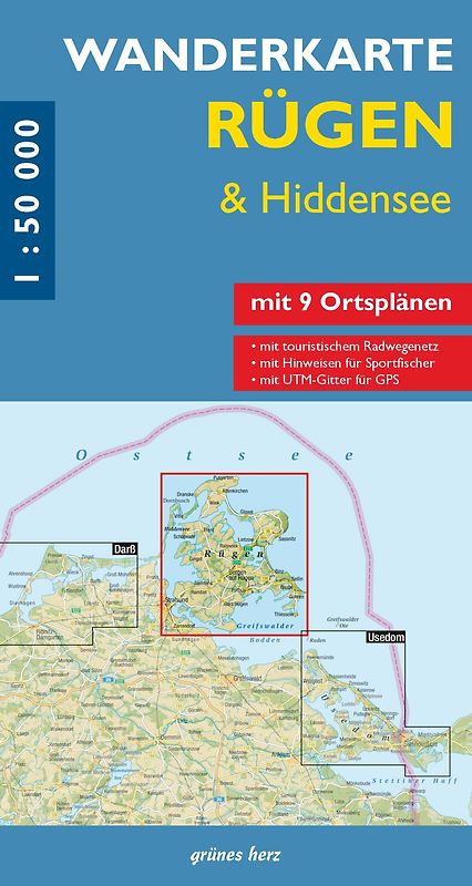 Wanderkarte Rügen & Hiddensee