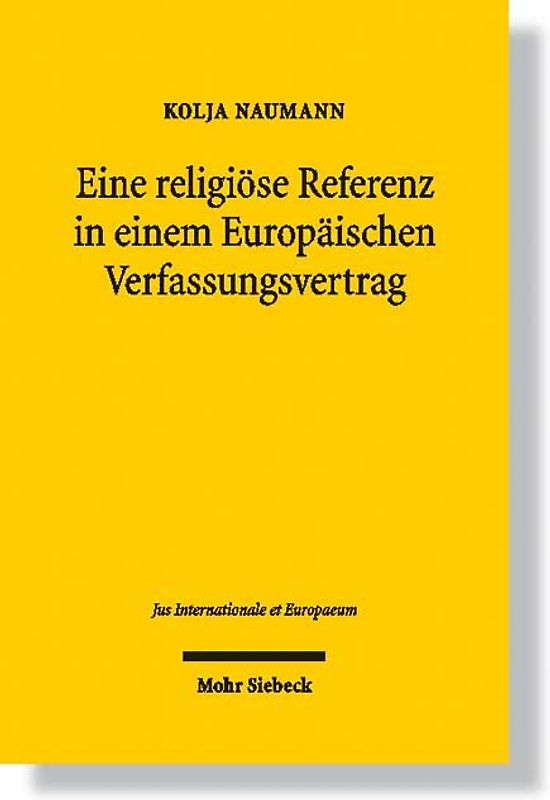 Eine religiöse Referenz in einem Europäischen Verfassungsvertrag