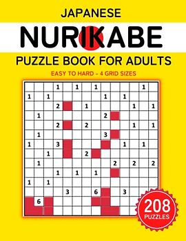 Japanese Nurikabe Puzzle Book For Adults: Japanese Logic Puzzles
