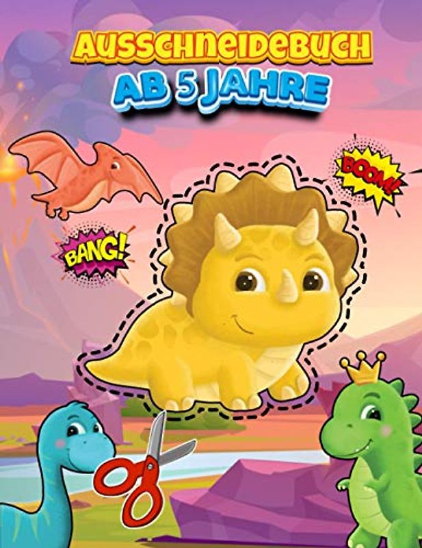 Ausschneidebuch Ab 5 Jahre: Ausschneiden Für Kinder Ab 5 , 6 , 7 | Schneiden Lernen Ab 5 , 6 , 7 Jahre | Bastelbuch Kinder | Ich Lerne Schneiden | ... | Feinmotorik Förderung Kinder 5 Jahre