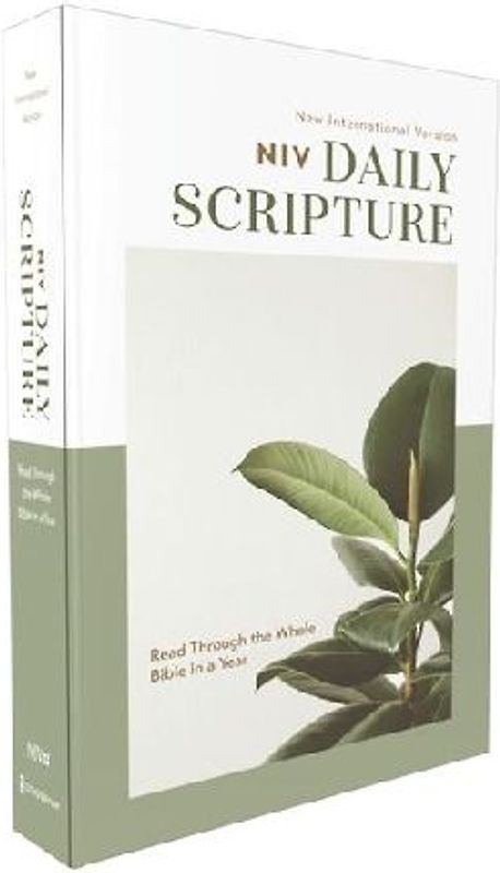 Niv, Daily Scripture, Paperback, White/Sage, Comfort Print