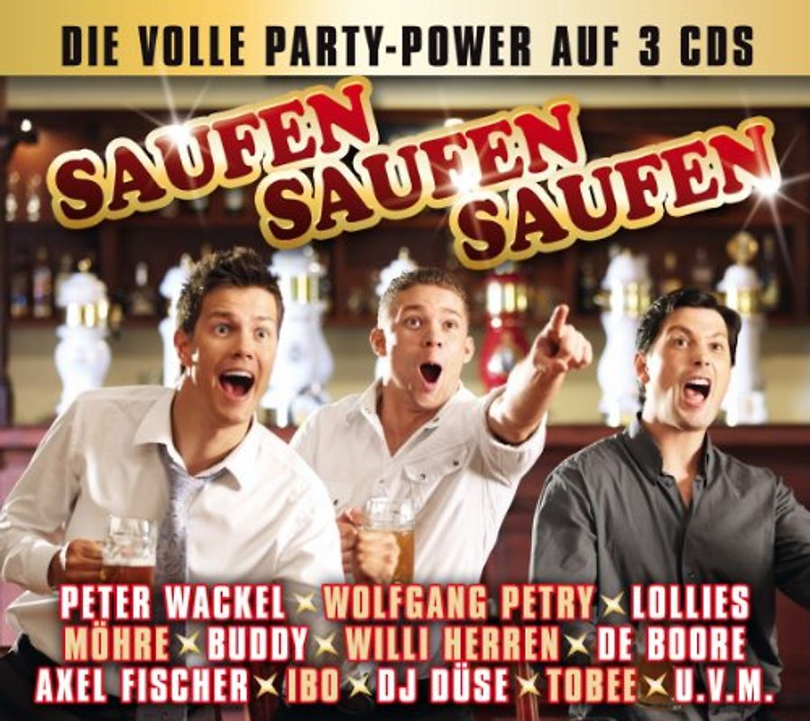 Various - Saufen Saufen Saufen-die Volle Party-Power auf 3