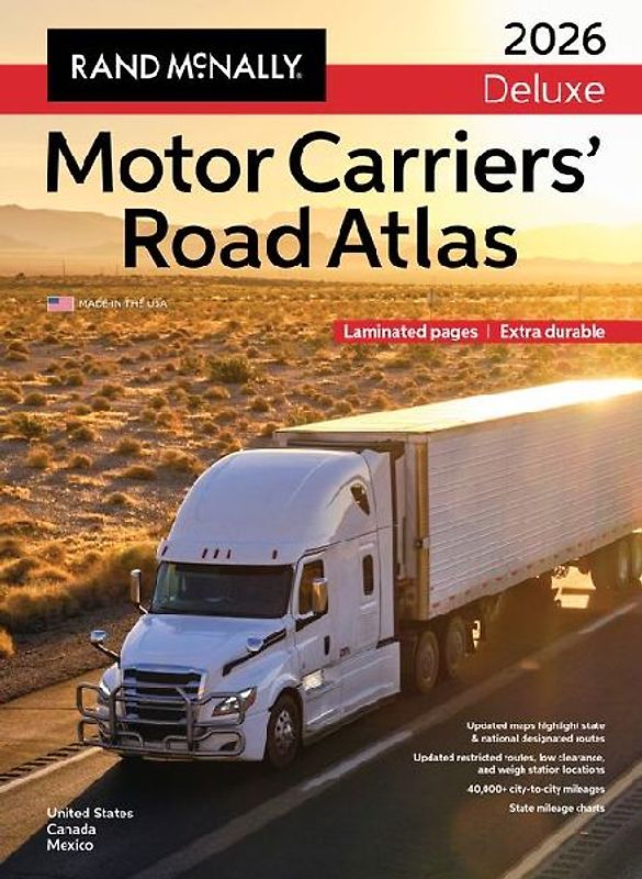 2026 Rand McNally Deluxe Motor Carriers Road Atlas