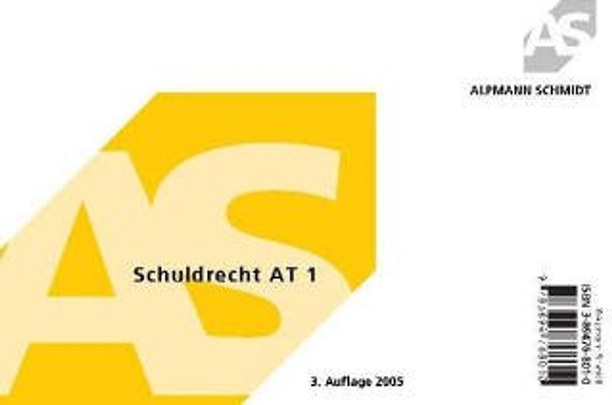 Schuldrecht AT 1