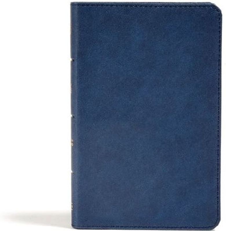 CSB Personal Size Bible, Navy Leathertouch