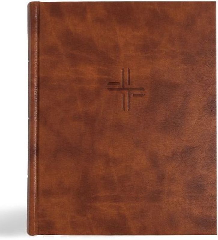 CSB Notetaking Bible, Expanded Reference Edition, Brown Leathertouch Over Board
