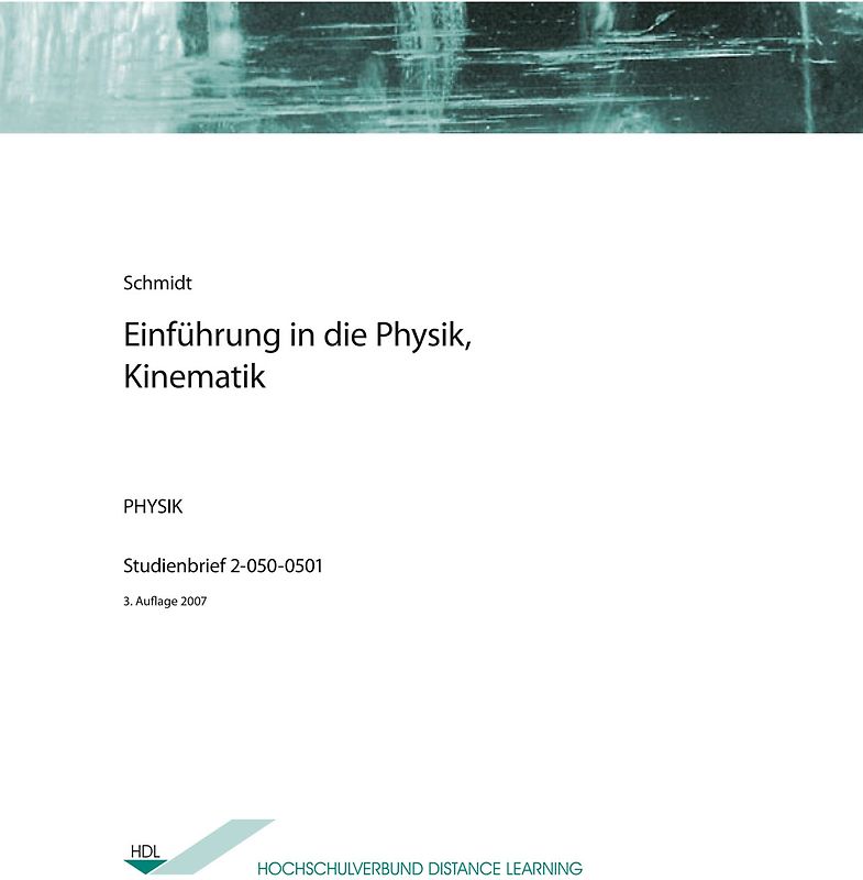 Einführung in die Physik, Kinematik