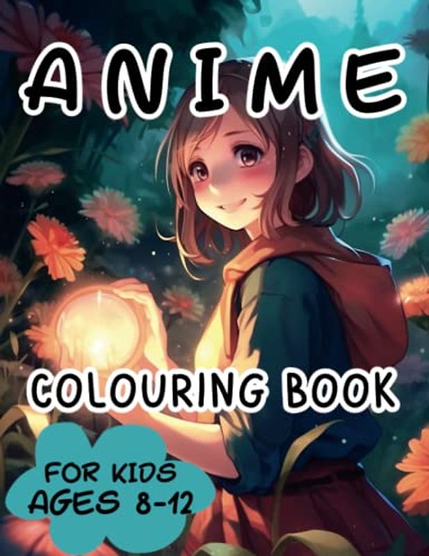 Anime colouring book for kids ages 8-12.: Anime coloring adventure for young artists. Creative coloring with anime characters for tweens.