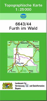 TK25 6643/44 Furth im Wald