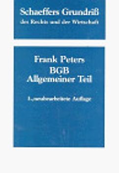 BGB Allgemeiner Teil