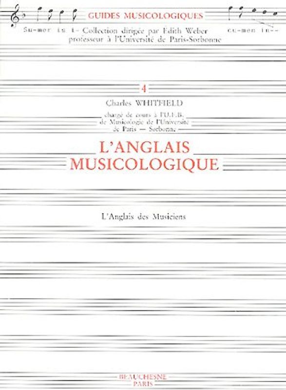 L'anglais musicologique (Guide Musicolo 4)