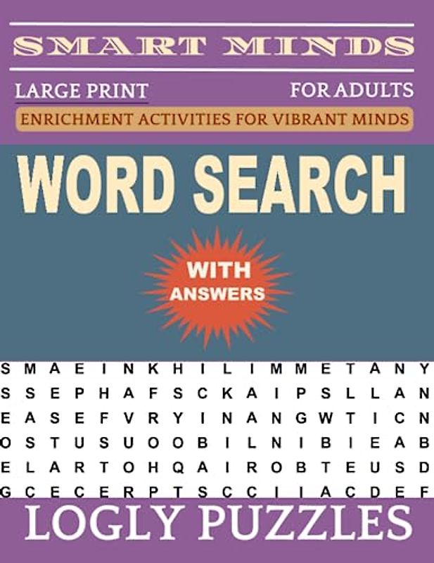 Word Search Book Large Print for Adults: 2400+ words New Fun and Relaxing Puzzles Book for Adults & Seniors with Answers Key