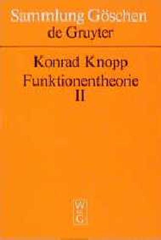 Anwendungen und Weiterführung der allgemeinen Theorie