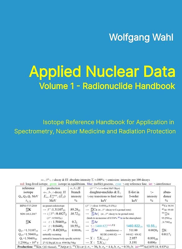 Applied Nuclear Data, Volume 1 - Radionuclide Handbook, Edition 10