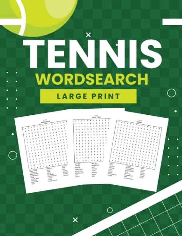 Tennis Wordsearch For Adults: Tennis Wordsearch For Adults And Teens, Perfect Present For Children