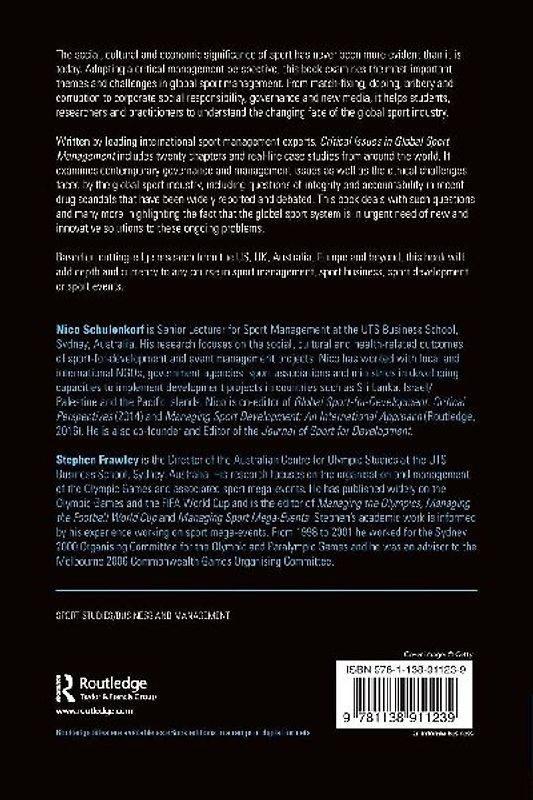 Critical Issues in Global Sport Management